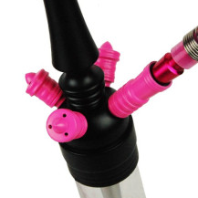Vodní dýmka Bullshit Black Pink stripe 80 cm