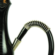Vodní dýmka Bullshit shisha Wood Black Černá 75 cm