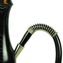 Vodní dýmka Bullshit shisha Wood Black Černá 75 cm