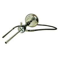 Vodní dýmka Bullshit shisha Wood Black Černá 75 cm