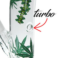 Bong sklo XXX Amsterdam leaf 45cm