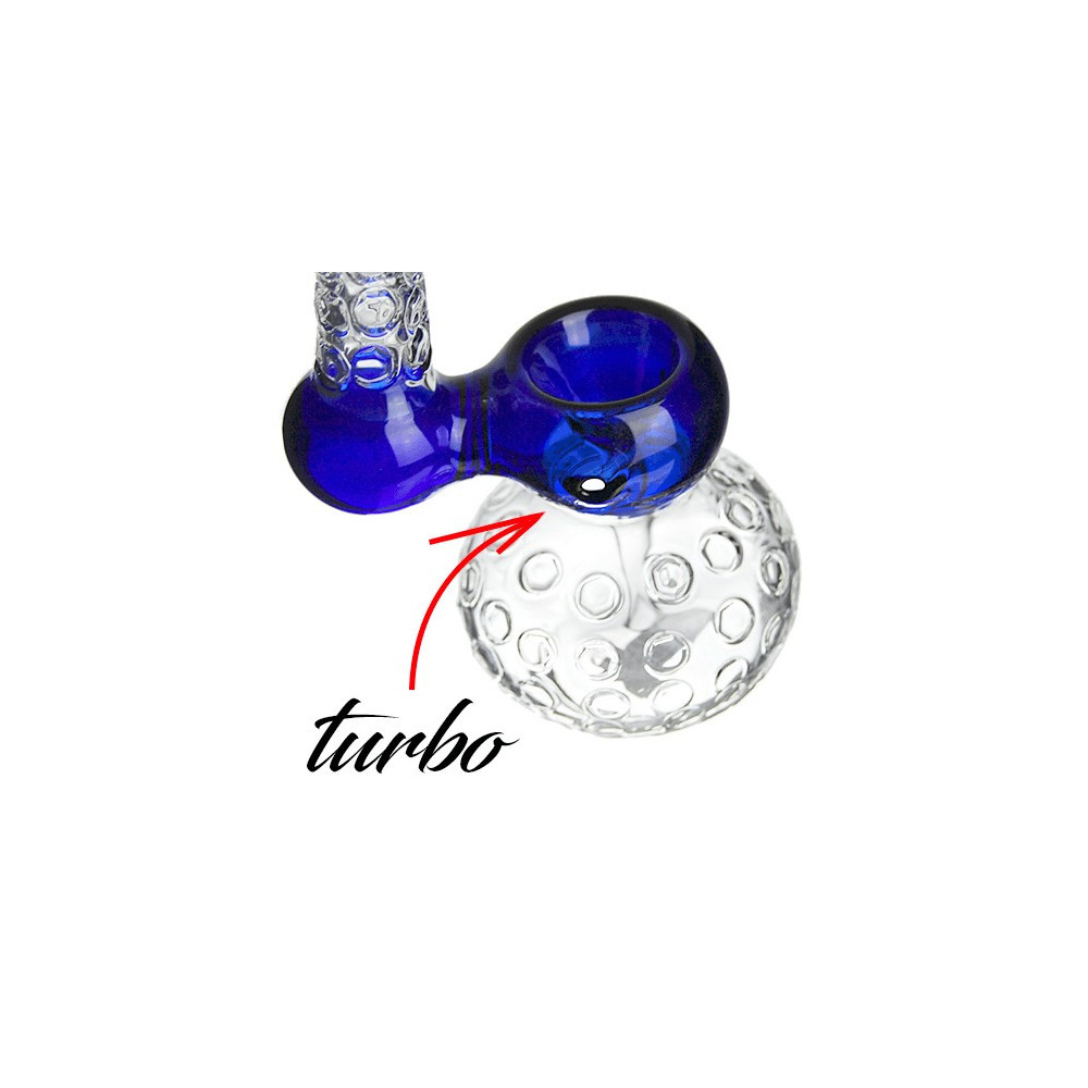Bong sklo Bubbler Crystal - modrý