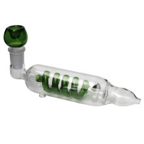 Šlukovka spiral glass green