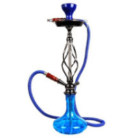 Vodní dýmka Sahara Smoke Candy Stripe modrá 60cm