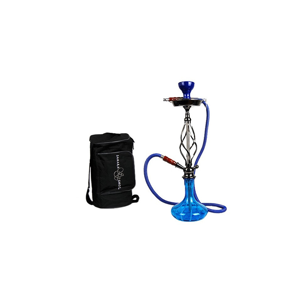 Vodní dýmka Sahara Smoke Candy Stripe modrá 60cm