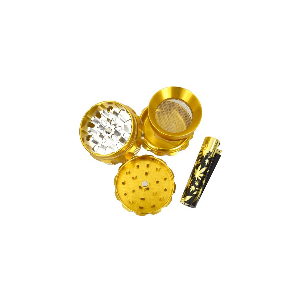 Gold Set: Drtička a Kovový clipper zapalovač