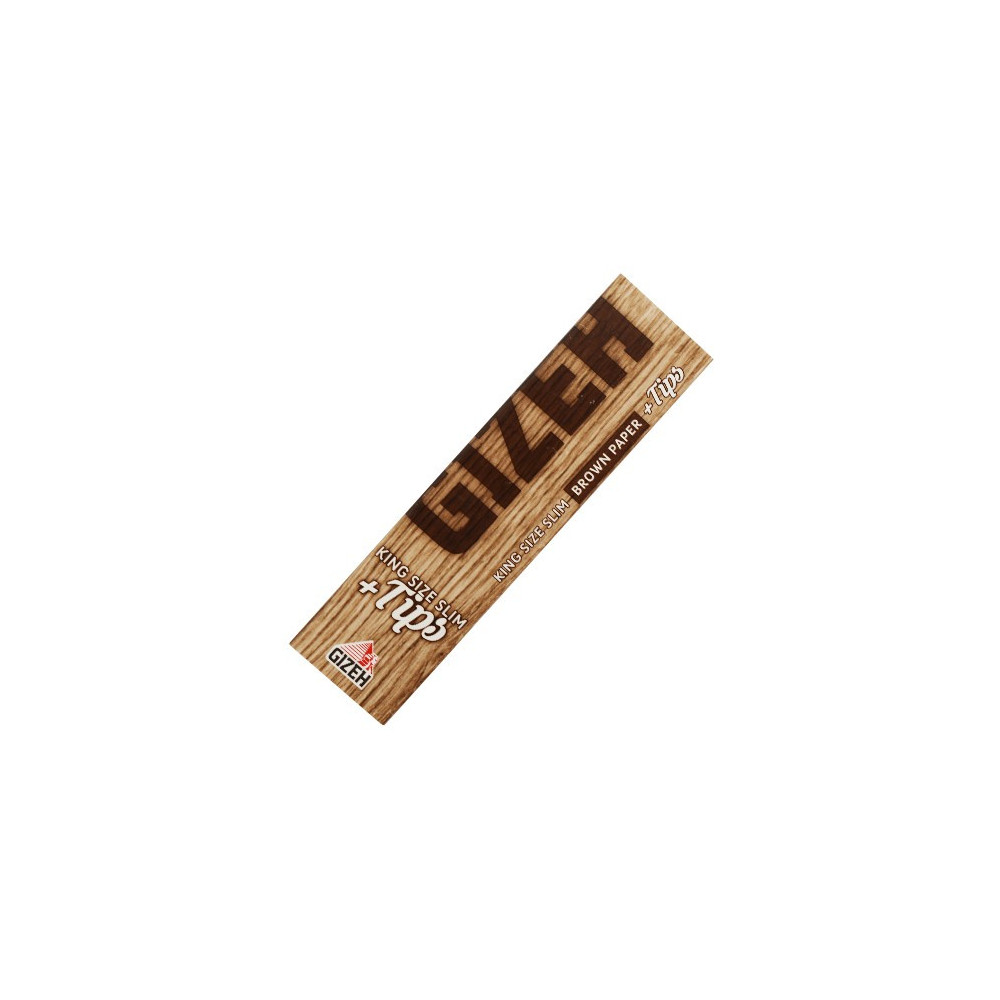 Papírky Gizeh Brown King Size Slim + filtry